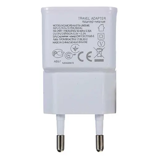 Зарядное устройство для Samsung 2A 1 Юсб Порт (ETA-U90) Зарядное устройство для питания - фото 1