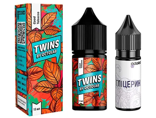 Набор компонентов для самозамеса солевой заправки TWINS 30 мл Good Tobacco Табак, 0-65 мг (18288)