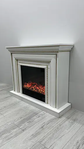 Електричний камін Elizabet Gold Bluetooth звук потріскування дров 1500Вт (10080126) - фото 4