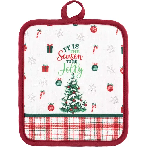 Прихватка Ardesto Christmas Tree 18х20см, 100% поліестер (верх), 100% бавовна (низ), зелений (ART04HT) - фото 1