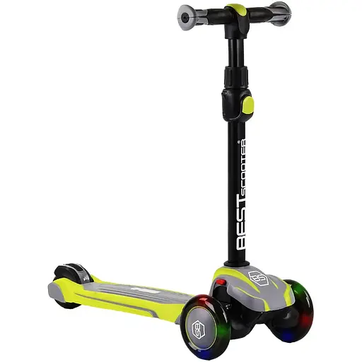 Самокат Best Scooter 80х60х28 см Зелено-сірий 000231418