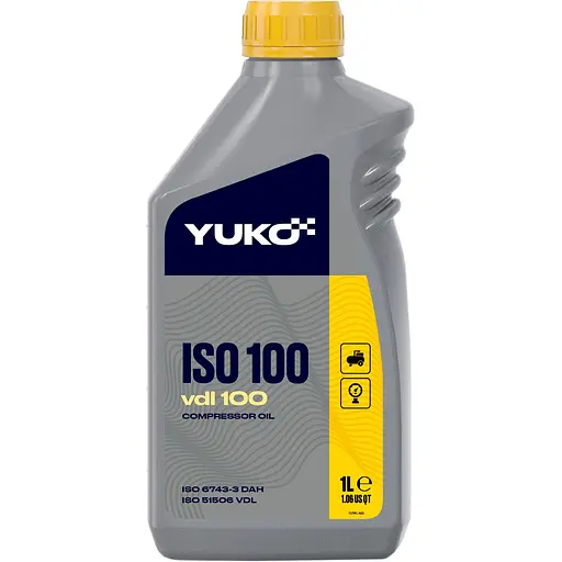 Масло компрессорное Yuko VDL 100 (ISO 100) 1 л