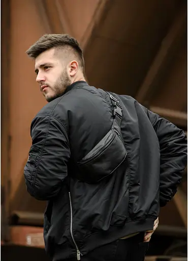 Чоловіча поясна сумка бананка Sambag 30,5х14 см 000148030 - фото 10