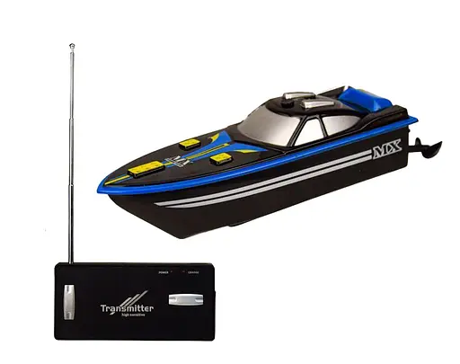 Катер на р/к MX-0011-2/5 Ming Xing 13см швидкість до 5 км/год, в коробці (6968012082657) Синій - фото 1