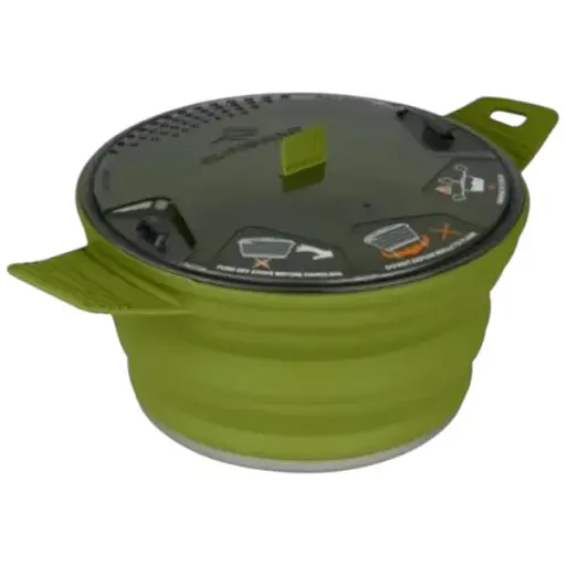 Кастрюля Sea To Summit X-Pot с алюминиевым дном 2.8 L Olive (1033-STS AXPOT2.8OL)