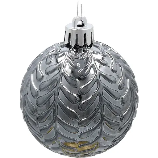 Комплект елочных шариков Chomik пластиковые 6 см микс цветов 24 шт. (GIF9988) - фото 5