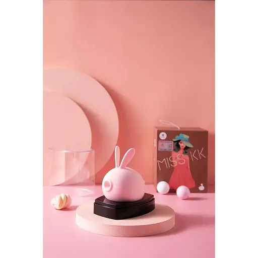 Вакуумный стимулятор с вибрацией KisToy Miss KK Pink - фото 11