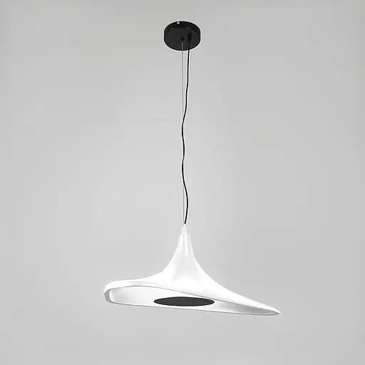 Светильник с уникальным белым плафоном 58х30 см | Line F | Ст. MJ260-600 WT - фото 5