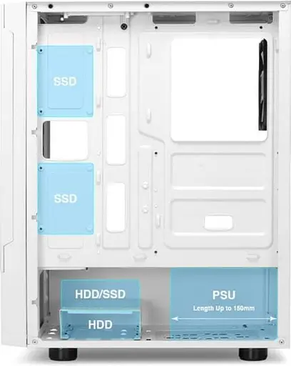 Корпус GAMDIAS TALOS E3 MESH WH (4712960137127) Без БП - фото 4