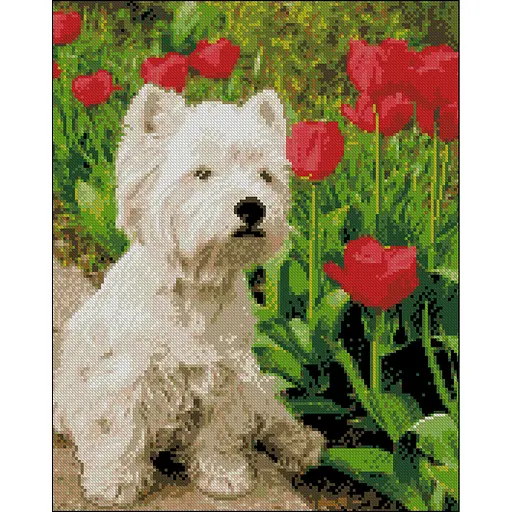 Алмазная мозаика Strateg ПРЕМИУМ На прогулке без подрамника размером 40х50 см (ZAV4050-30) - фото 1