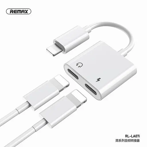Перетворювач REMAX Concise Series Lightning to Dual Lightning RL-LA07i 2A - фото 2