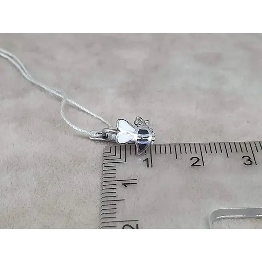 Серебряные серьги Tango Пчелка с эмалью. 400218а - фото 4