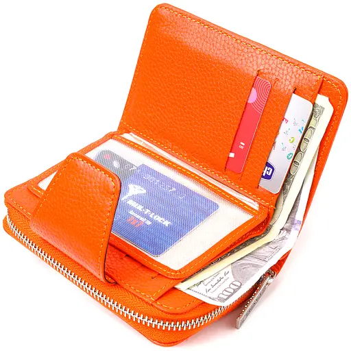 Кожаный женский кошелек Canpellini 9.5х13.2х3 см acs0025111 - фото 4