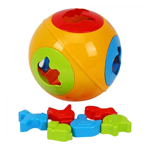 Развивающая игрушка куб "Умный малыш" Шар №2 ТехноК 3237TXK 7 фигурок - фото 1