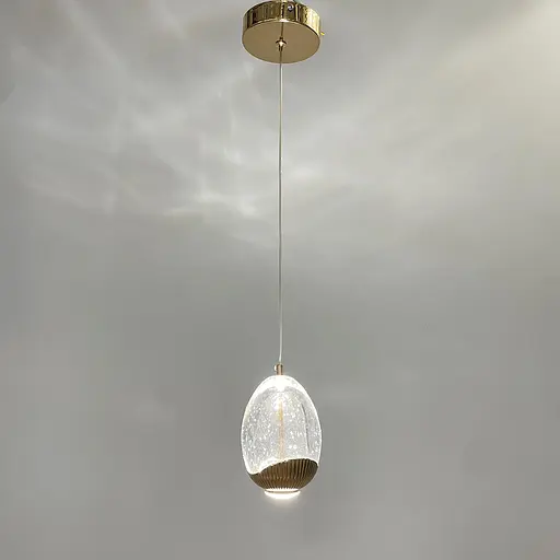 Светильник со сферическим подвесом 13х10 см в золотой оправе | Line F | Арт. MJ200-130 - фото 7