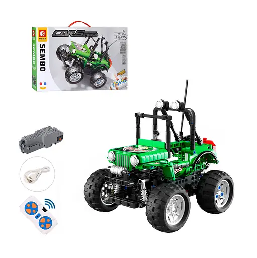 Конструктор на радіокеруванні "Машина" Bambi 701904 436 деталей - фото 2