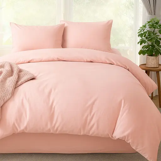 Комплект постельного белья Ideia Tropical Dream полуторный пудровый (8-36080*001) - фото 1