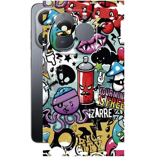 Захисна плівка StatusSKIN для Tecno Spark 20 Корпус Вініл Графіті - фото 1