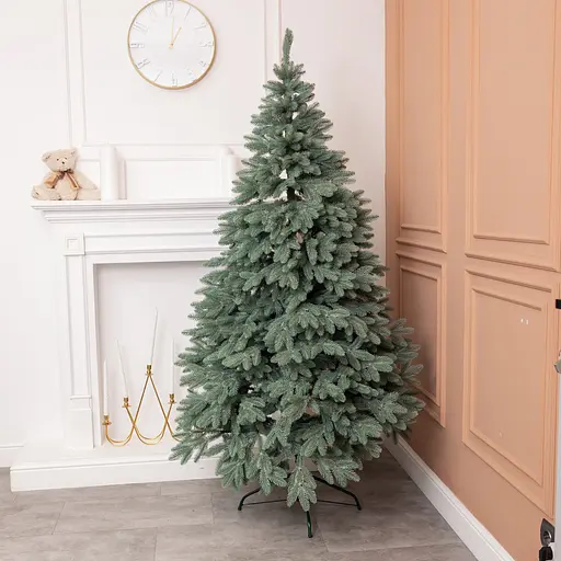 Лита штучна ялинка 1.5 м блакитна Шепетівська V16 реалістична Преміум LUGI KOS-SHPBL15 - фото 2