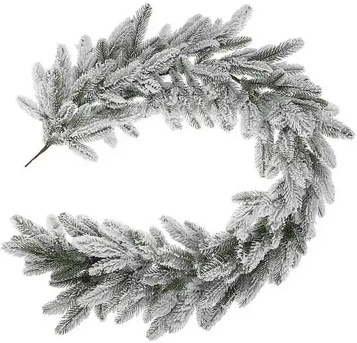 Хвойная литая гирлянда Премиальная заснеженная 3.0м - фото 2