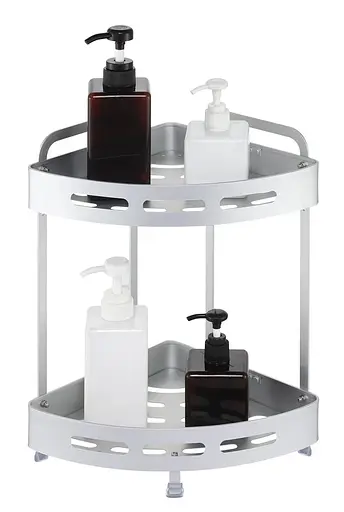 Полиця Homax дворівнева кутова алюмінієва 35.9х23.7х23.7 см срібляста (EBA-3520 AL) - фото 3