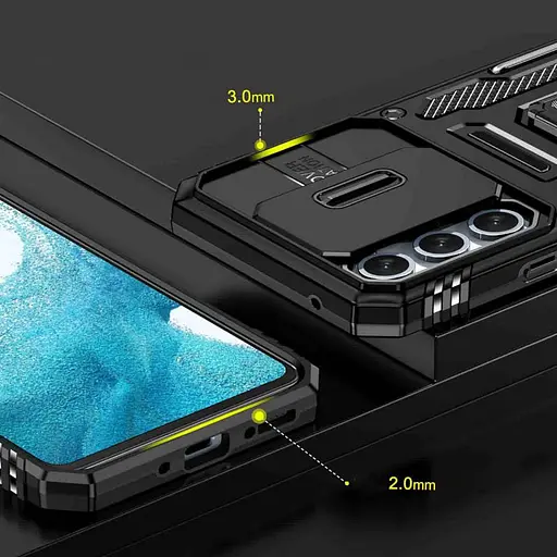 Чохол Epik ударостійкий Camshield Army Ring для Samsung Galaxy A35/A55 Чорний/Black - фото 6