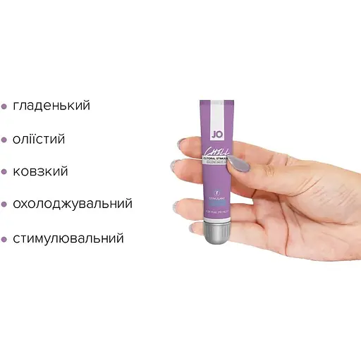 Стимулювальний гель для клітора System JO CHILL Cooling (10 мл) - фото 2