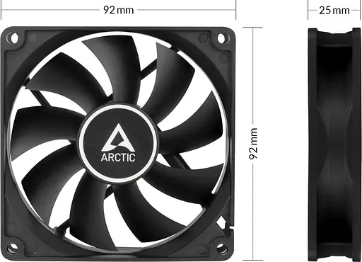Вентилятор Arctic F9 PWM PST (ACFAN00214A)