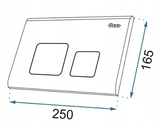 Кнопка смыва для инсталляции Rea F nikiel REA-E5699, Никель - фото 3