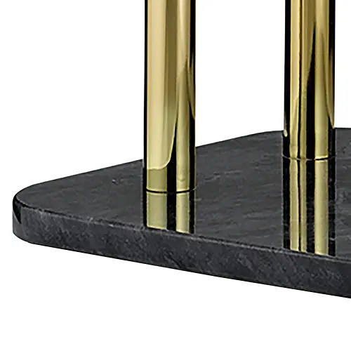 Полотенцедержатель Liron, мрамор, черно-золотой (20020) - фото 3