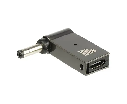 Адаптер переходник для зарядки ноутбука Type-C-DC 4.0 x 1.7 мм 100 W - фото 2