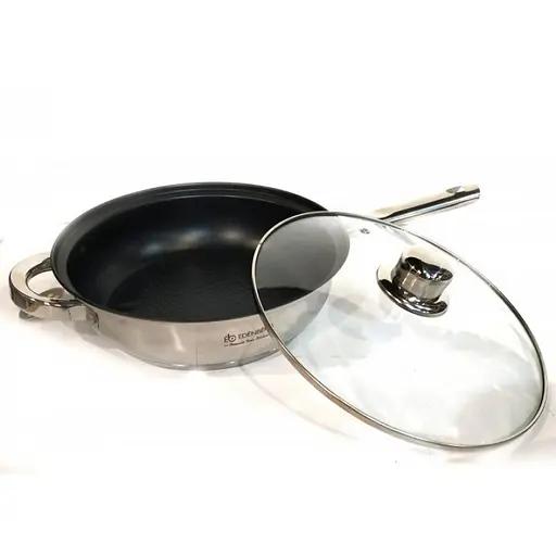 Універсальний набір каструль Edenberg EB-3735 з нержавіючої сталі з антипригарним покриттям з кришками - фото 3