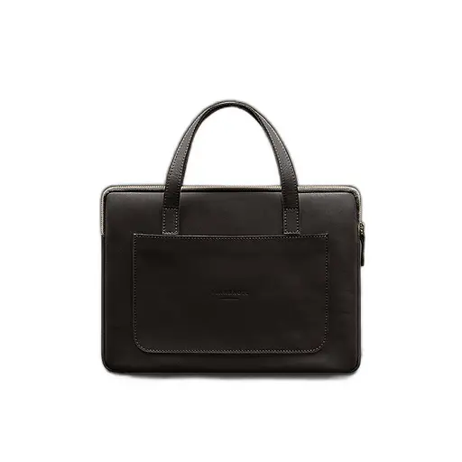 Кожаный чехол BlankNote с ручками для ноутбука 13 дюйм Темно-коричневый - фото 8