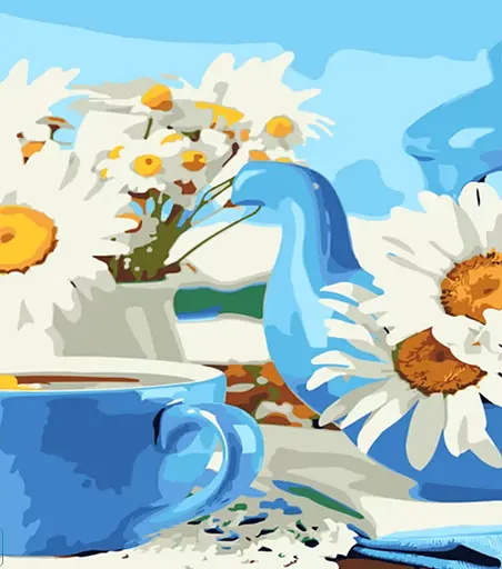 Набор для росписи по номерам Чайная симфония, Strateg, 30x40 см, LY17