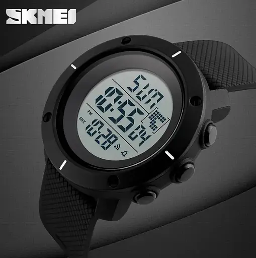 Чоловічий спортивний годинник Skmei 1213 dekker чорні - фото 3