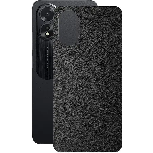 Захисна плівка StatusSKIN для Oppo A18 Корпус Вініл Шкіра чорна - фото 1