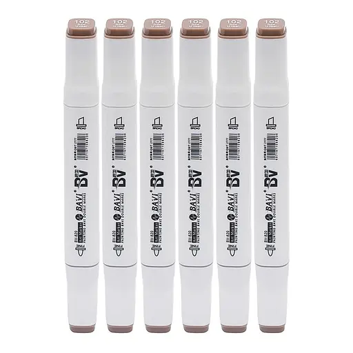 Скетч-маркер двусторонний Bavi №102, на спиртовой основе, 10 шт.