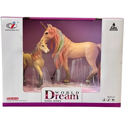 Набір Dino Toys Dream World Єдиноріг Фантазія Y10 рожевий 2 шт. (Q9899-Y10-2)