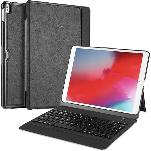 Чохол клавіатура ProCase для iPad Air 3 10.5 2019 / iPad Pro 10.5 2017, знімна бездротова клавіатура з мног
