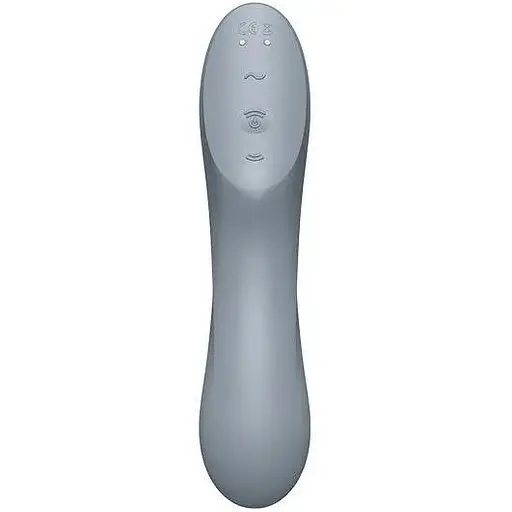 Вакуумний стимулятор із вібрацією Satisfyer Curvy Trinity 3 Сірий - фото 5