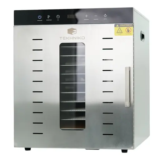 Дегідратор побутовий Tekhniko DH-12H-SS нержавіюча сталь (12 лотків) - фото 1