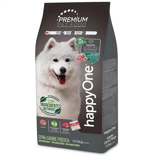 Сухой корм для взрослых собак happyOne Premium Adult Dog Fresh Meat со свежим мясом 12 кг - фото 2