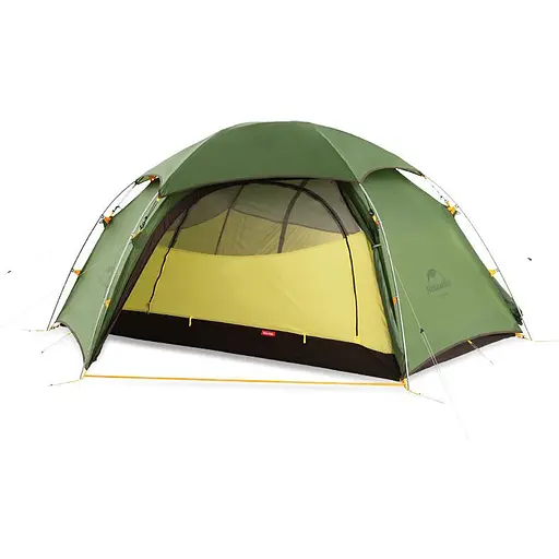 Двухместная палатка со сферическим куполом Naturehike Cloud Peak 2 NH17K240-Y 20D (Темно-зеленая) - фото 2