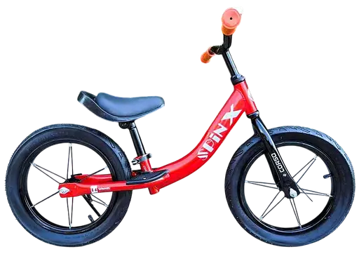 Велобіг Corso Spin-X, сталева рама, колесо 14", надувні колеса, підніжка, підставка для ніг, дзвоник PX-280-14