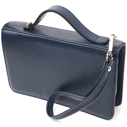 Барсетка кожаная мужская Canpellini 21,5х13,5х4 см sum0022447 - фото 2