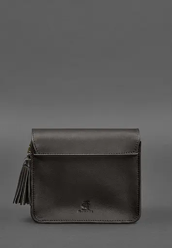 Шкіряна жіноча бохо-сумка Лілу темно-коричнева - фото 4