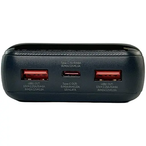 Павербанк Remax RPP-623 / 20000 мАг / до 22,5 Вт / USB-C+USB-A / PD+QC / Чорний - фото 4