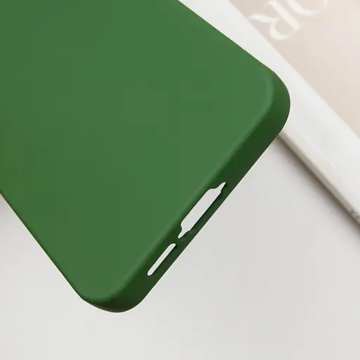 Чехол Lakshmi Silicone Cover Full Camera A для Samsung Galaxy S24+ Зеленый/Dark green - фото 6