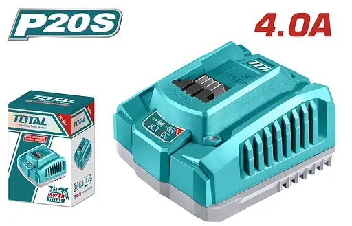 Зарядний пристрій для акумуляторних батарей TOTAL TFCLI20411 20В (6974718) - фото 1