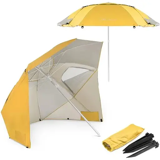 Пляжна парасолька Di Volio Sora жовта - фото 2